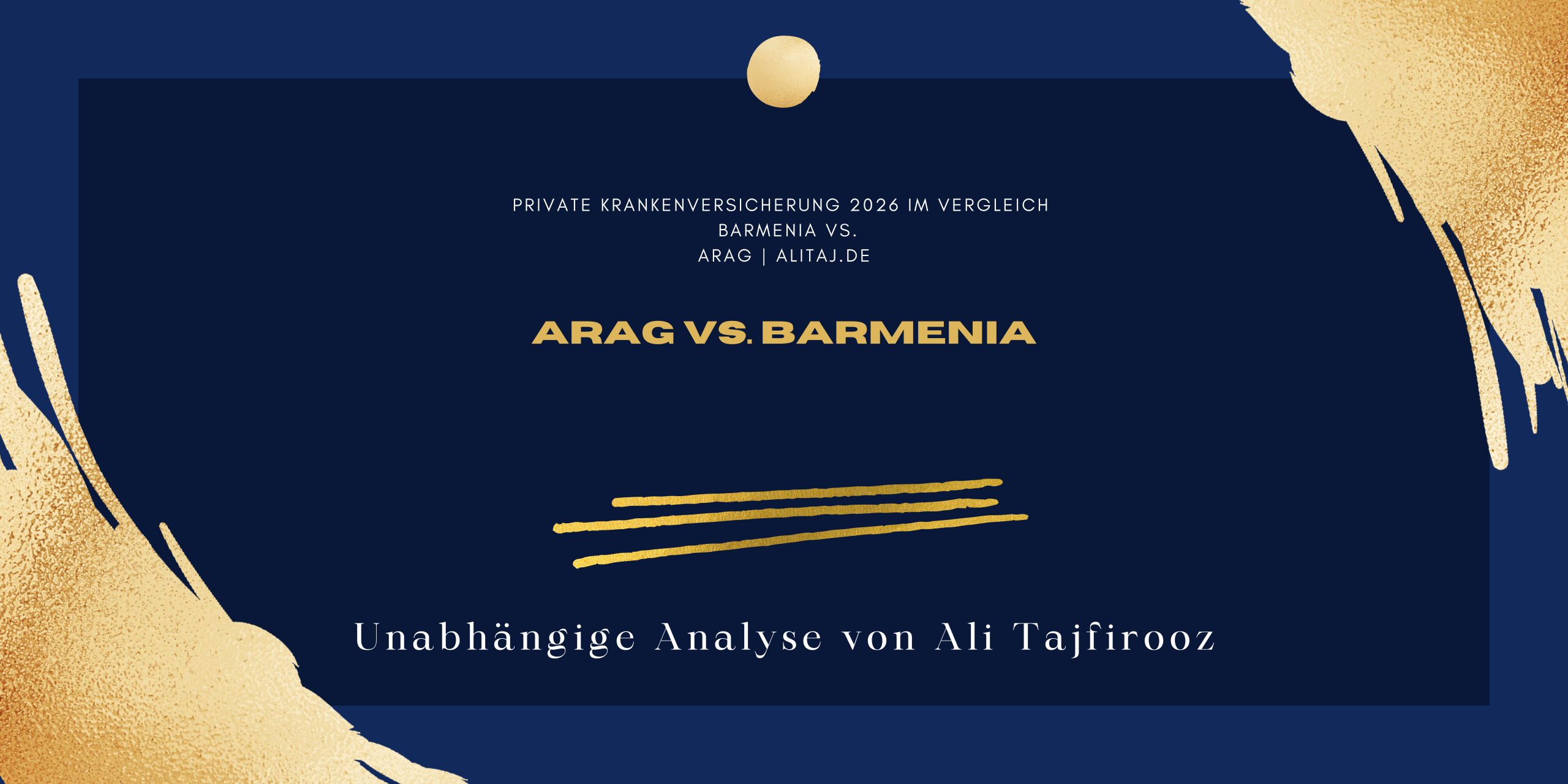 Private Krankenversicherung 2026 im Vergleich – Barmenia vs. ARAG | alitaj.de