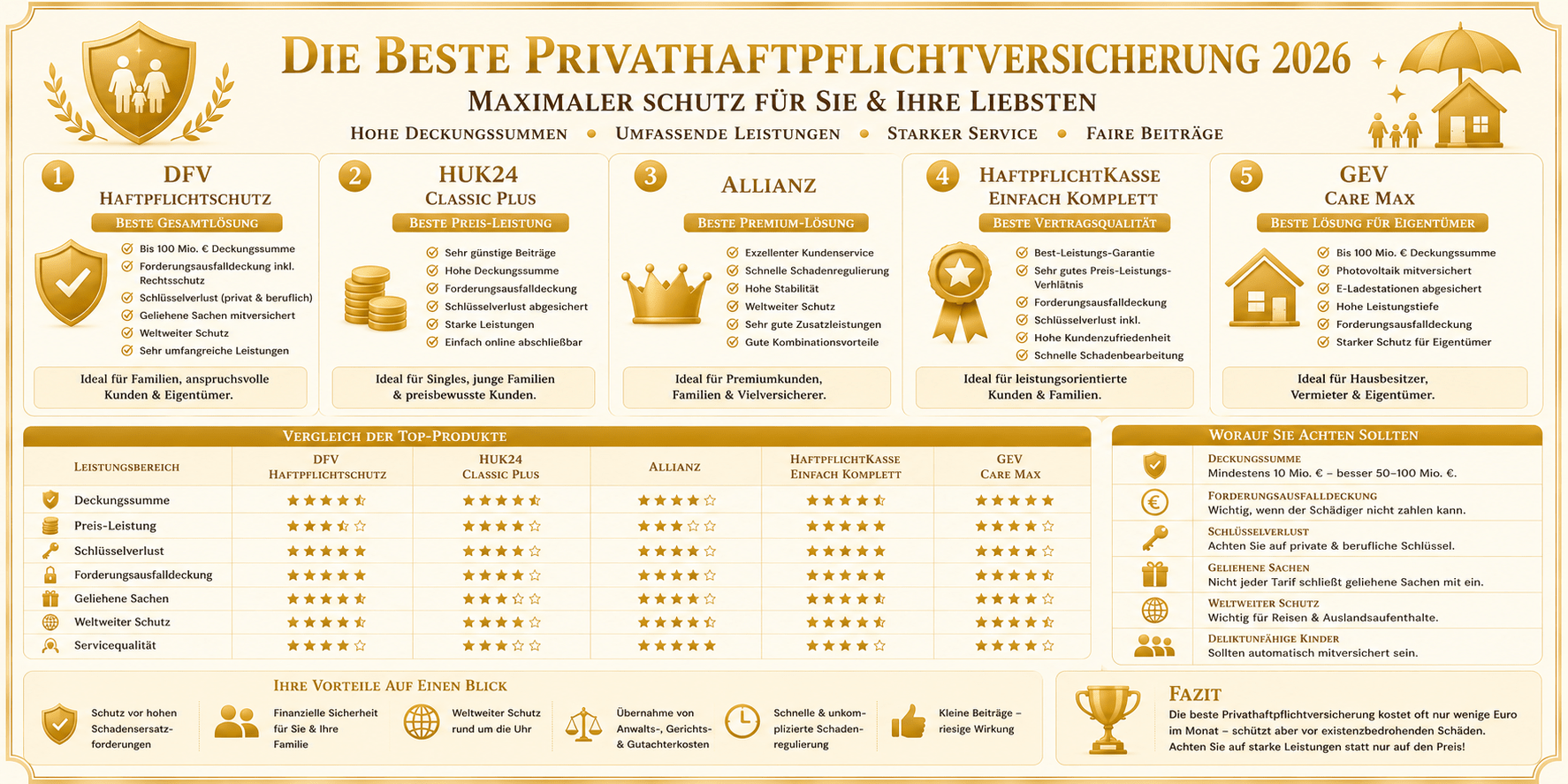 Beste Privathaftpflichtversicherung