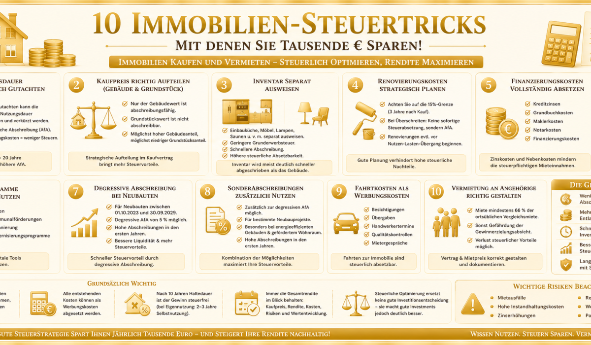 Immobilien Steuertricks Vermietung