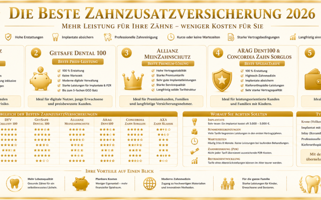 Beste Zahnzusatzversicherung 2026