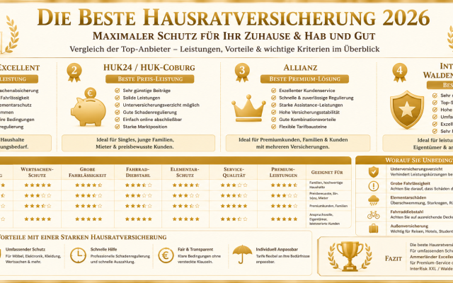 🏠 Beste Hausratversicherung 2026