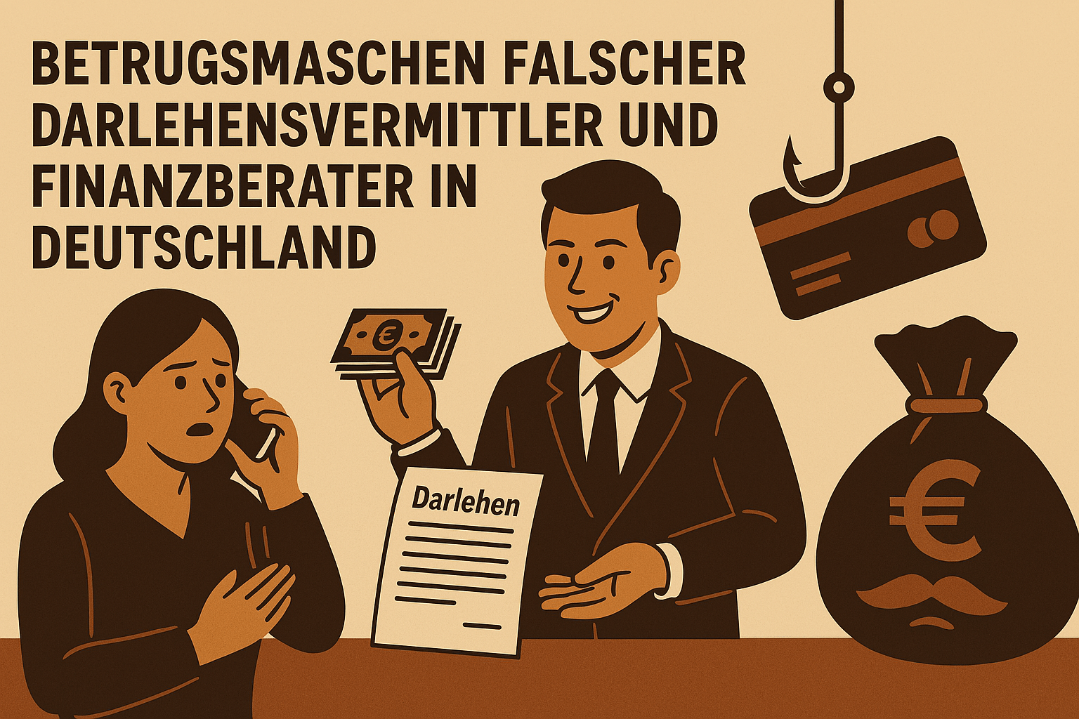 Betrugsmaschen falscher Darlehensvermittler und Finanzberater in Deutschland