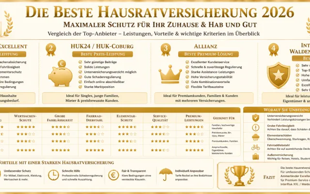🏠 Beste Hausratversicherung 2026